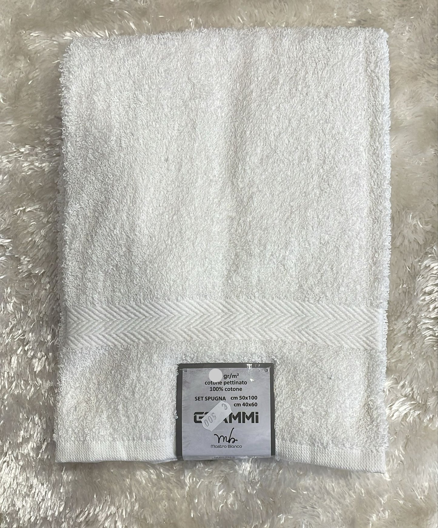 Set spugna 560 gr 1+1 Mis Viso 50x100 Ospite 40x60