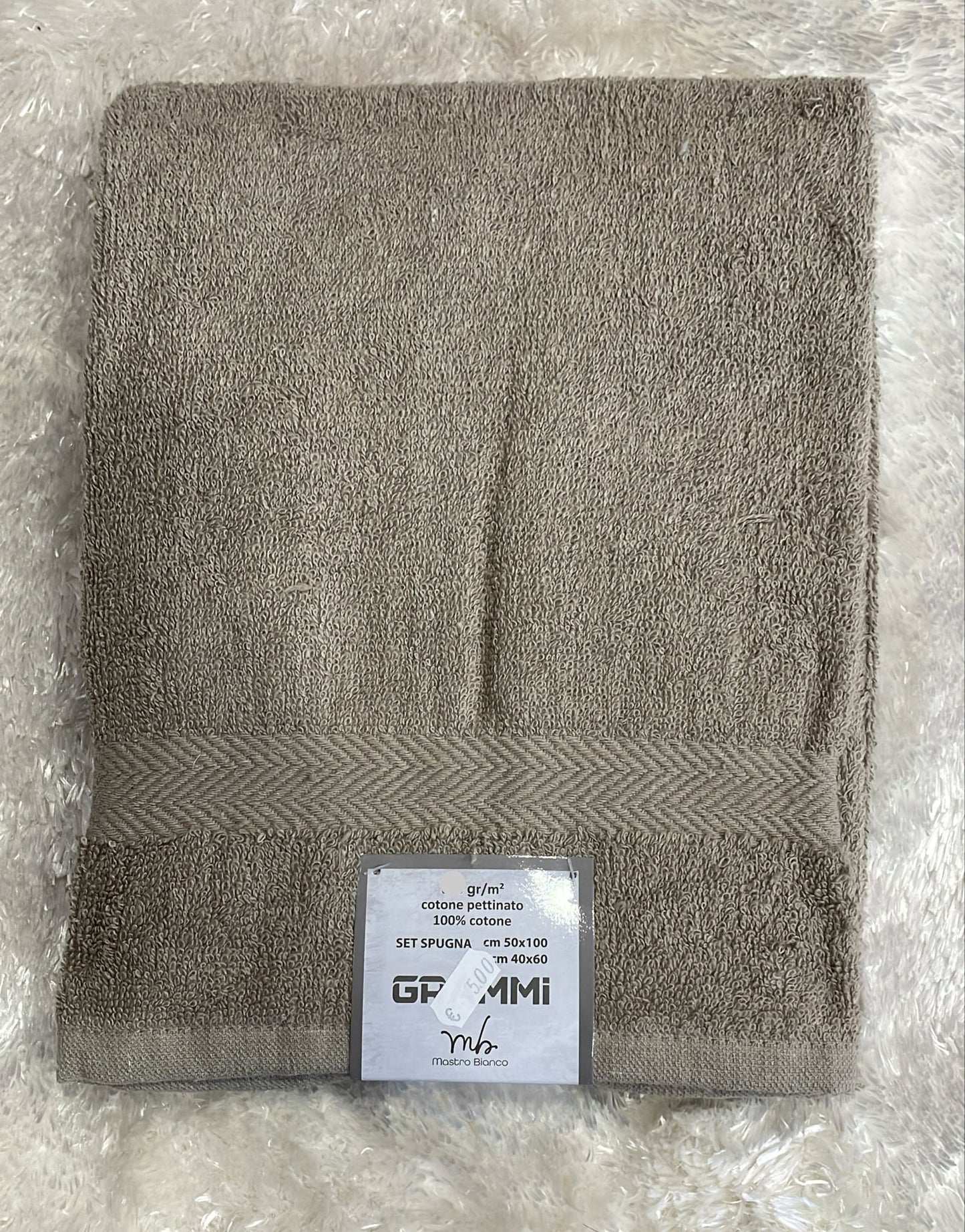 Set spugna 560 gr 1+1 Mis Viso 50x100 Ospite 40x60