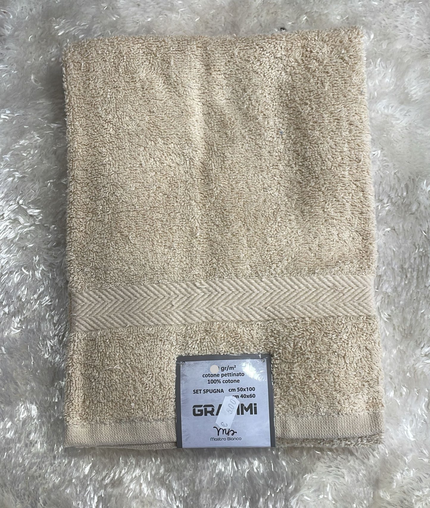 Set spugna 560 gr 1+1 Mis Viso 50x100 Ospite 40x60