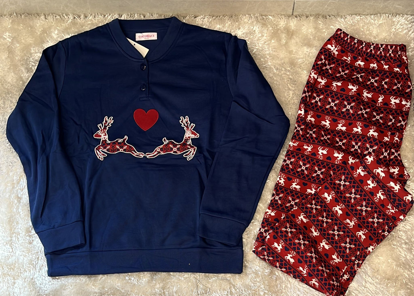 Pigiama bimba cotone felpato