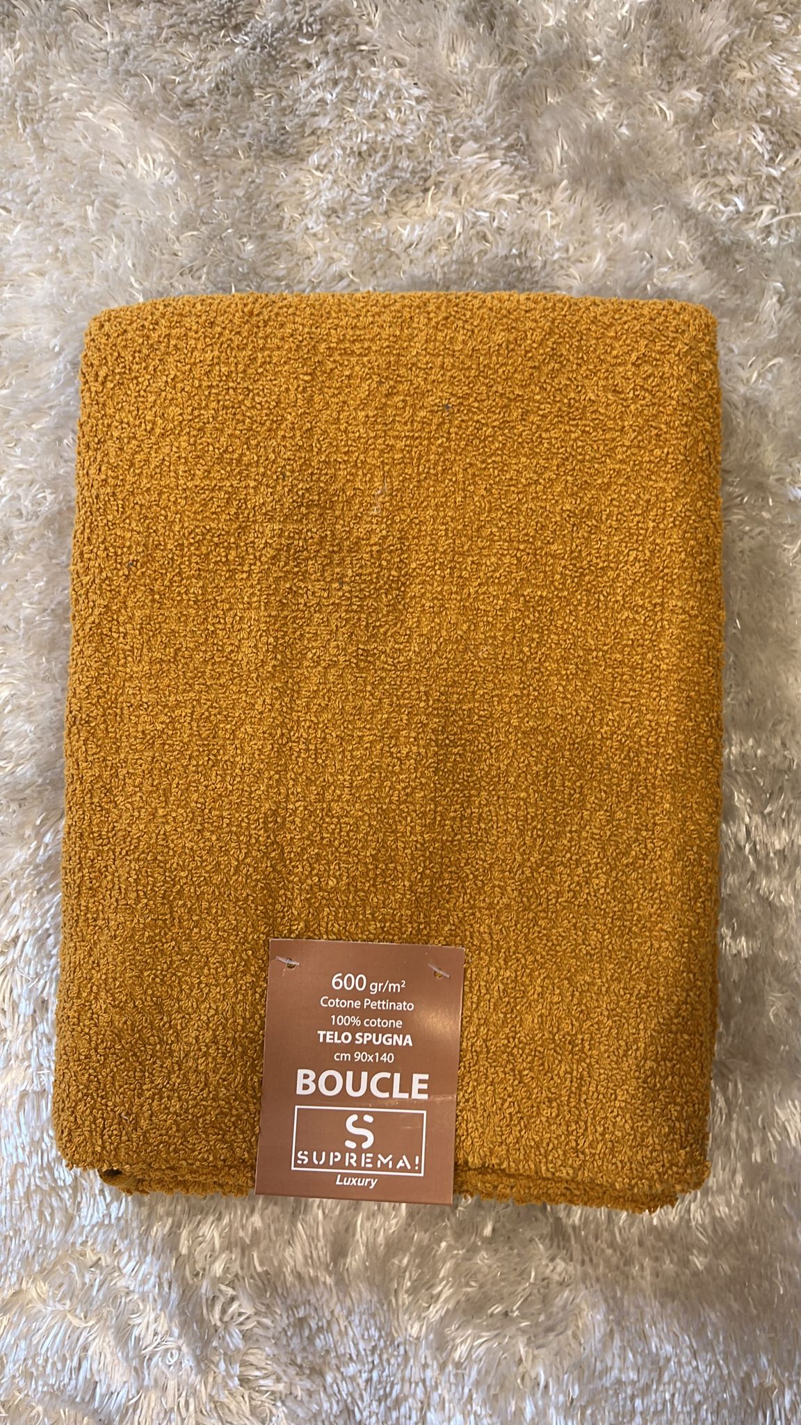 Telo doccia spugna In cotone pettinato 100% cotone 600gr 90x140