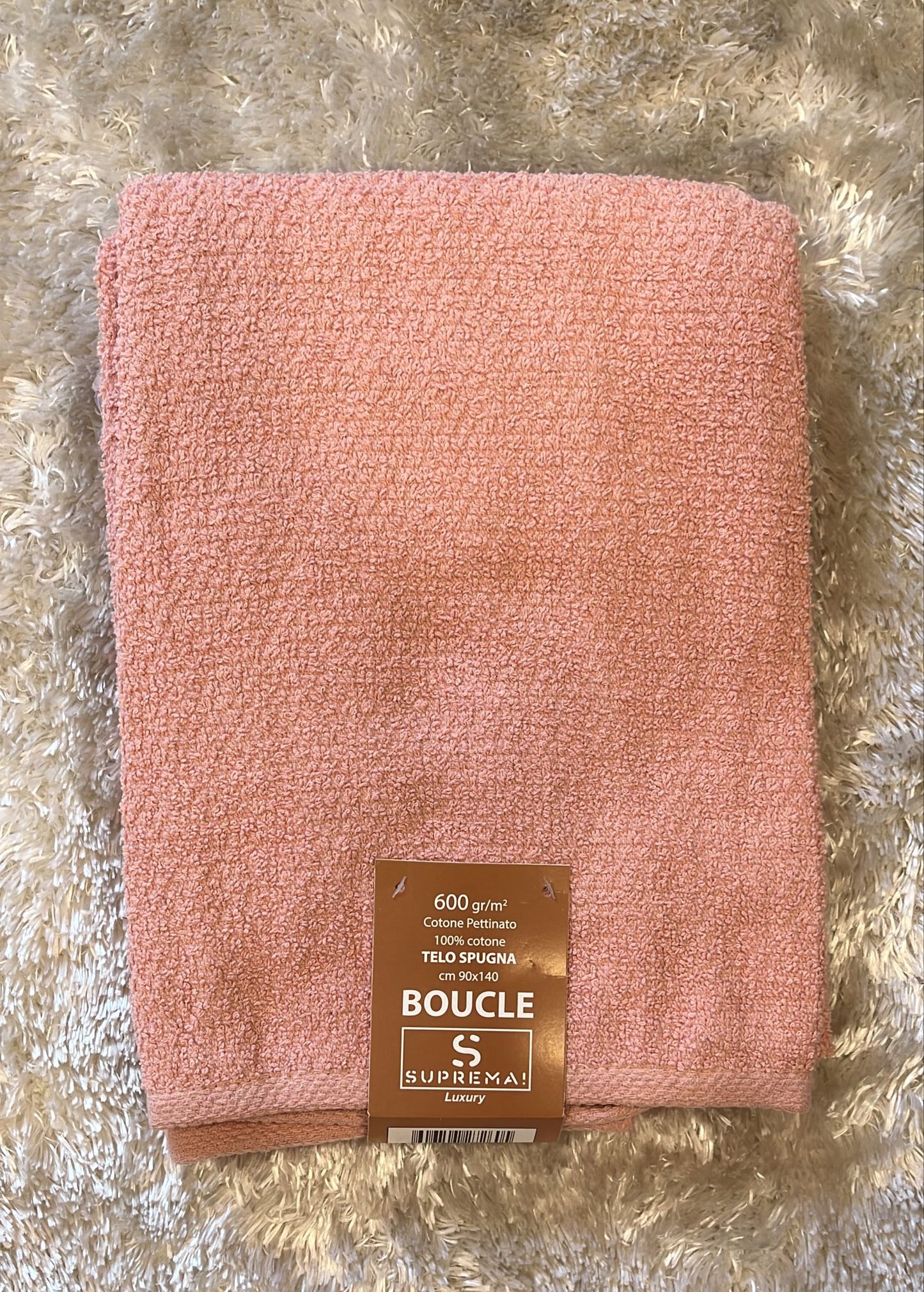 Telo doccia spugna In cotone pettinato 100% cotone 600gr 90x140