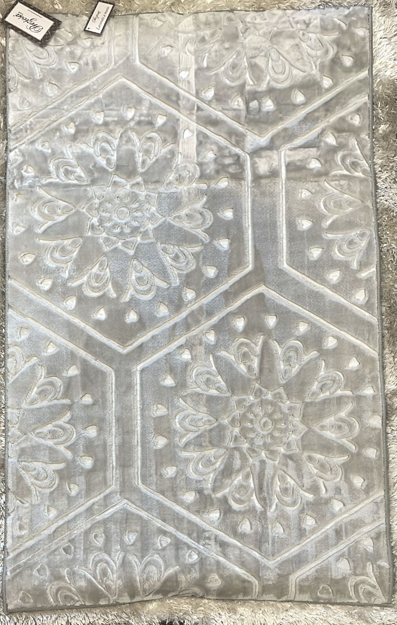 Tappeto in velluto scolpito antiscivolo misura 100x60cm