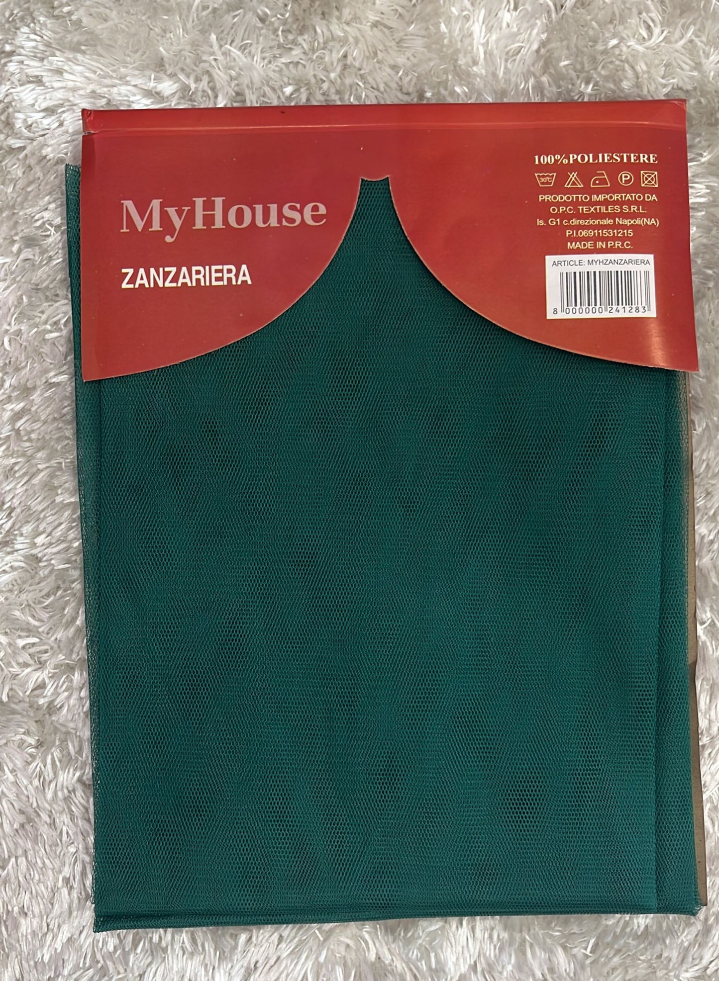 Zanzariera con anelli in plastica 150x250cm