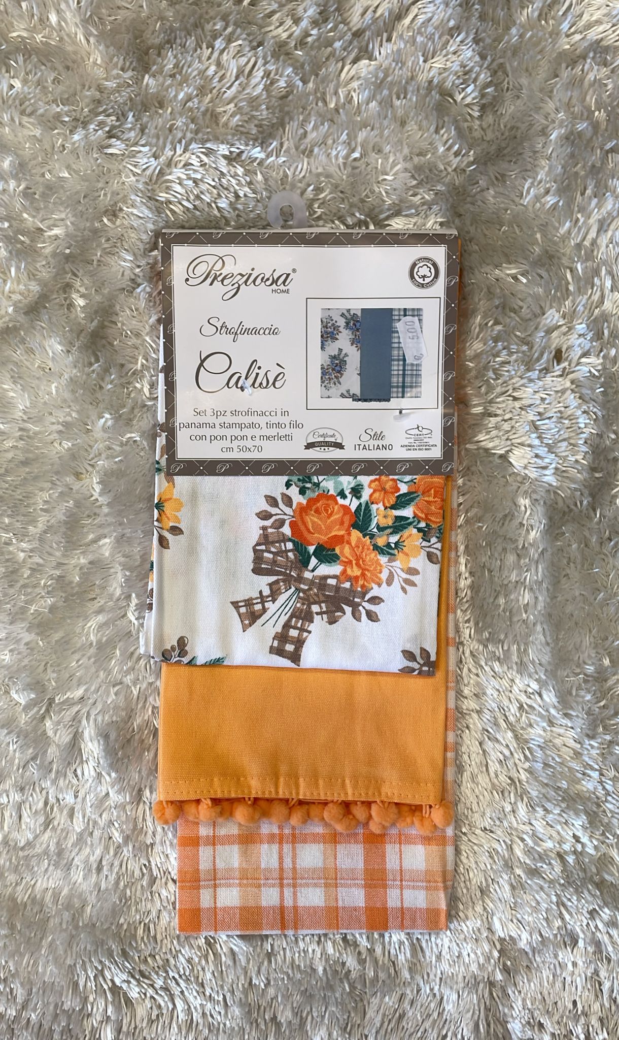 Set 3 strofinacci in cotone 50x70cm