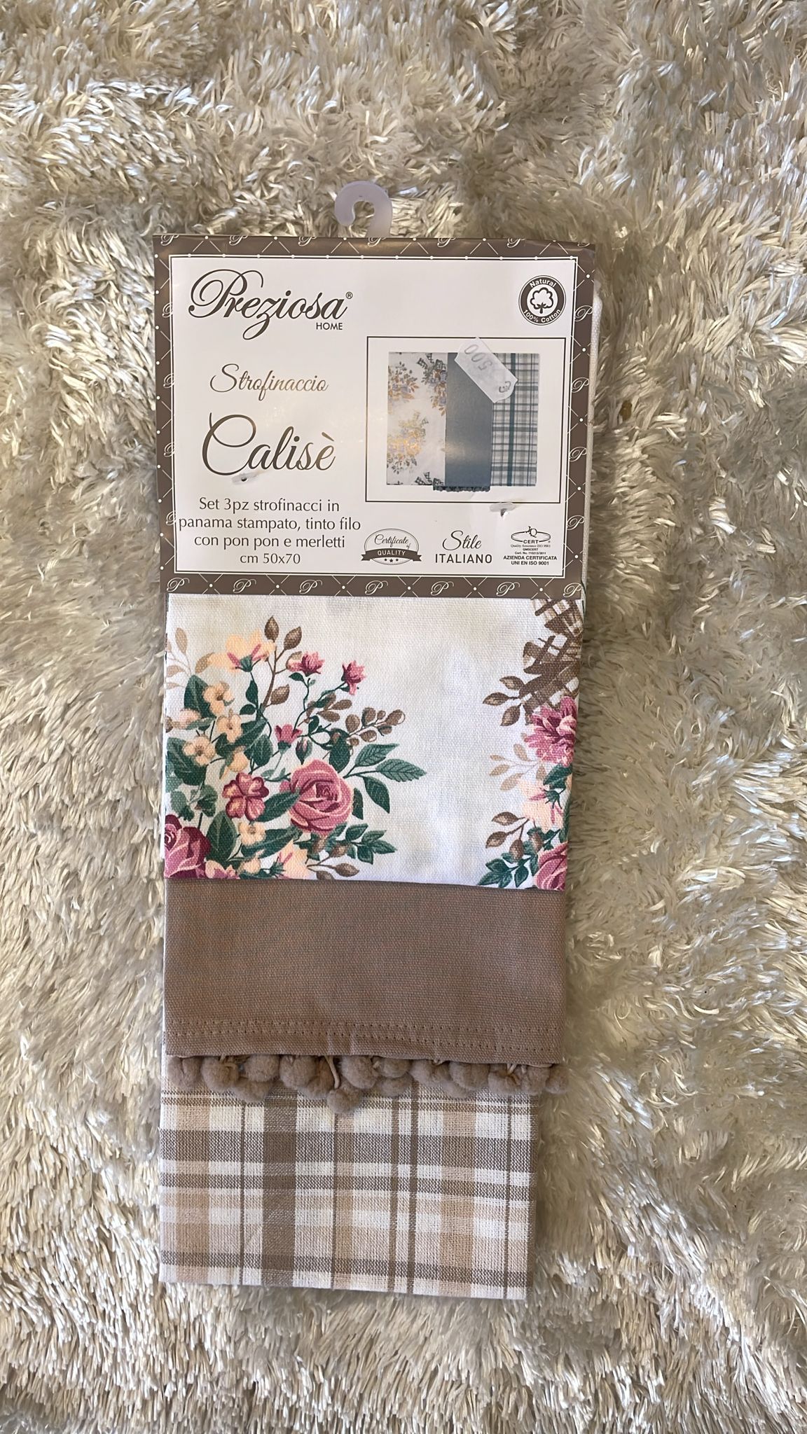 Set 3 strofinacci in cotone 50x70cm