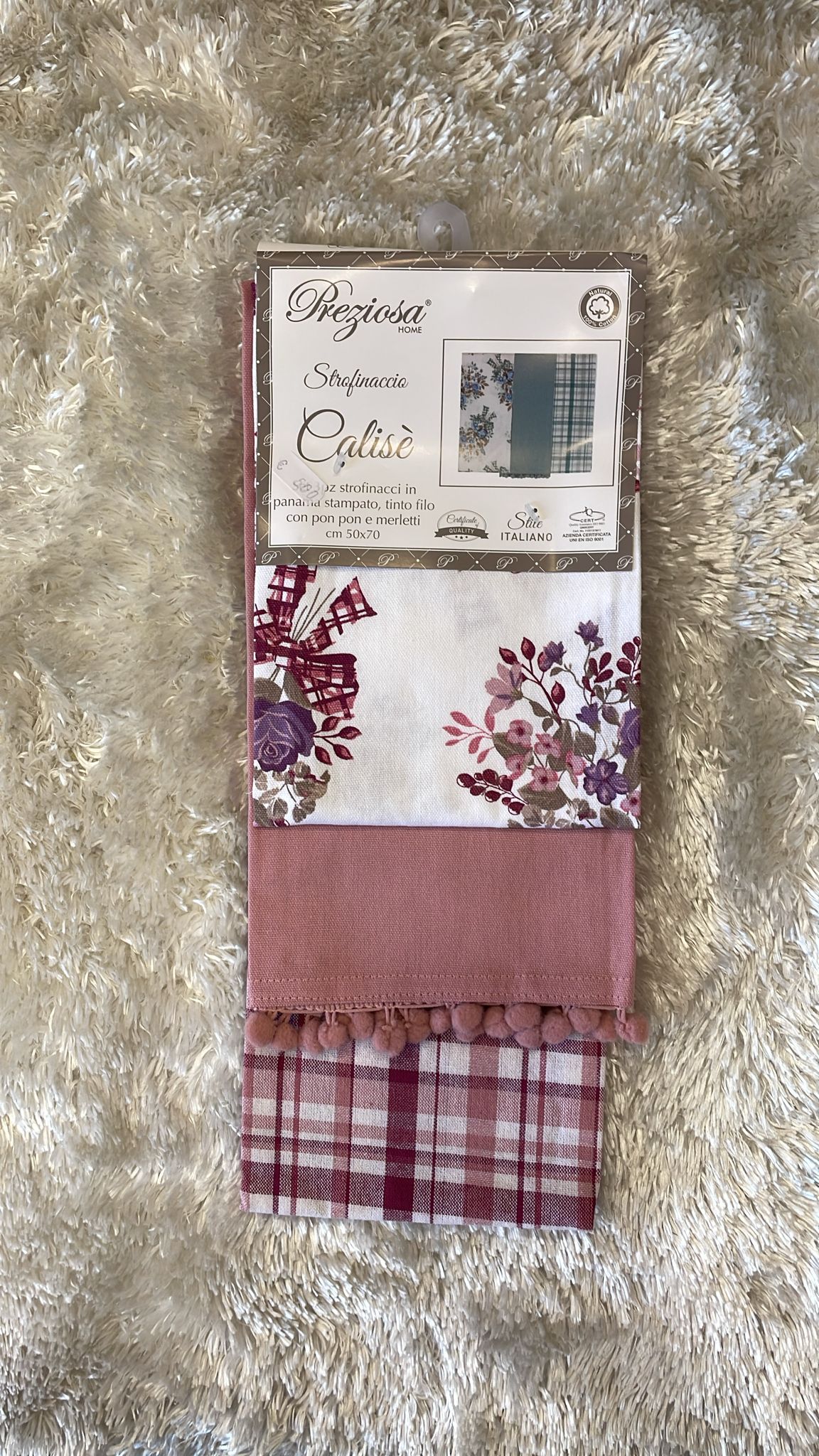 Set 3 strofinacci in cotone 50x70cm