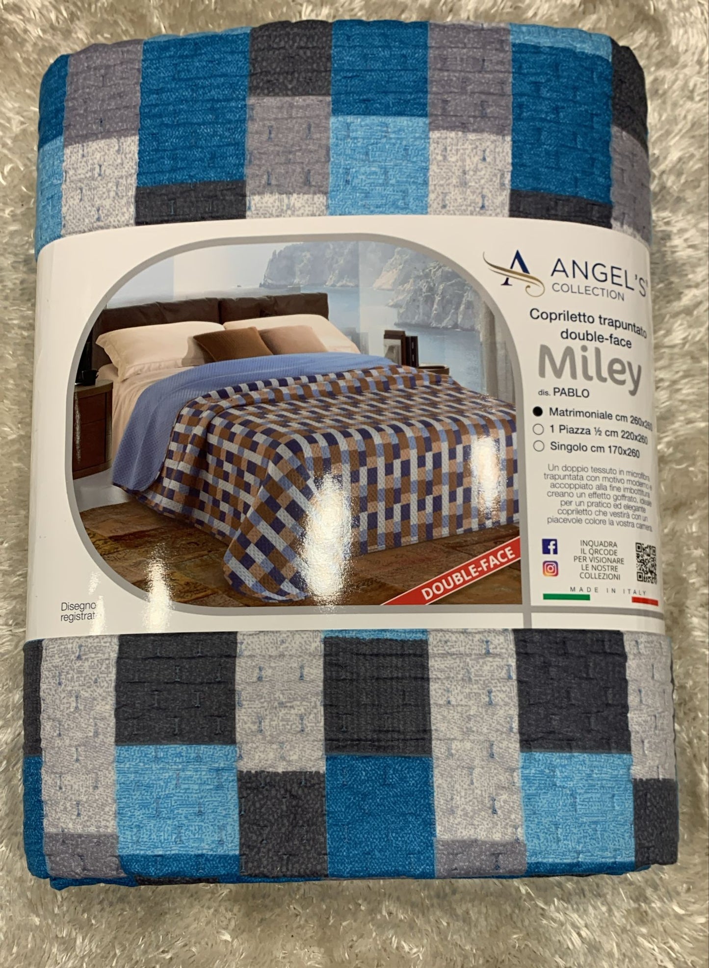 copriletto trapuntato double face miley matrimoniale 260x260