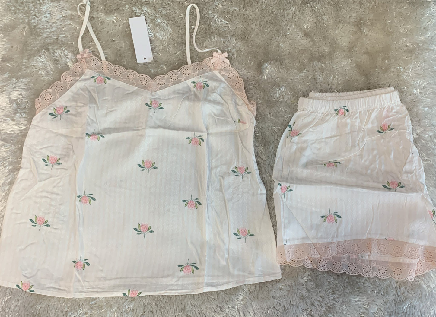 pigiama donna bretellina e pantaloncini in cotone