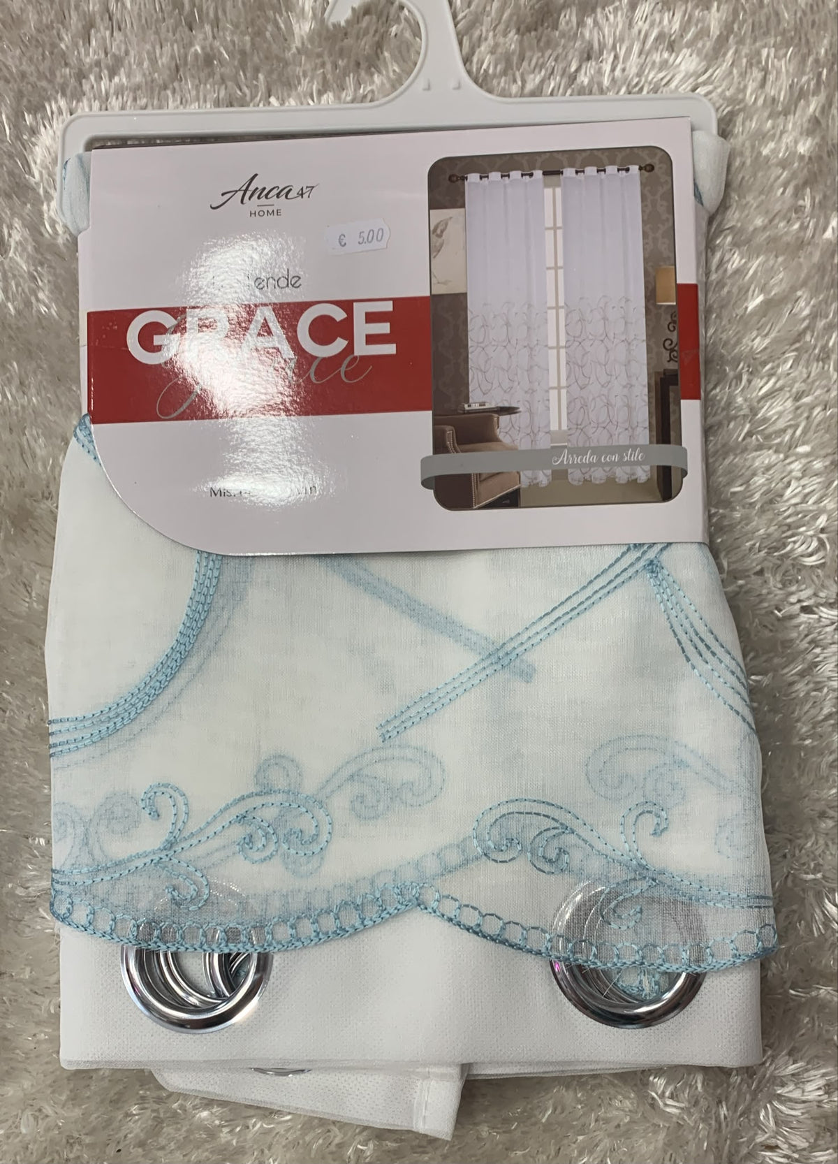 Coppia di tende grace misura 140x280cm velata