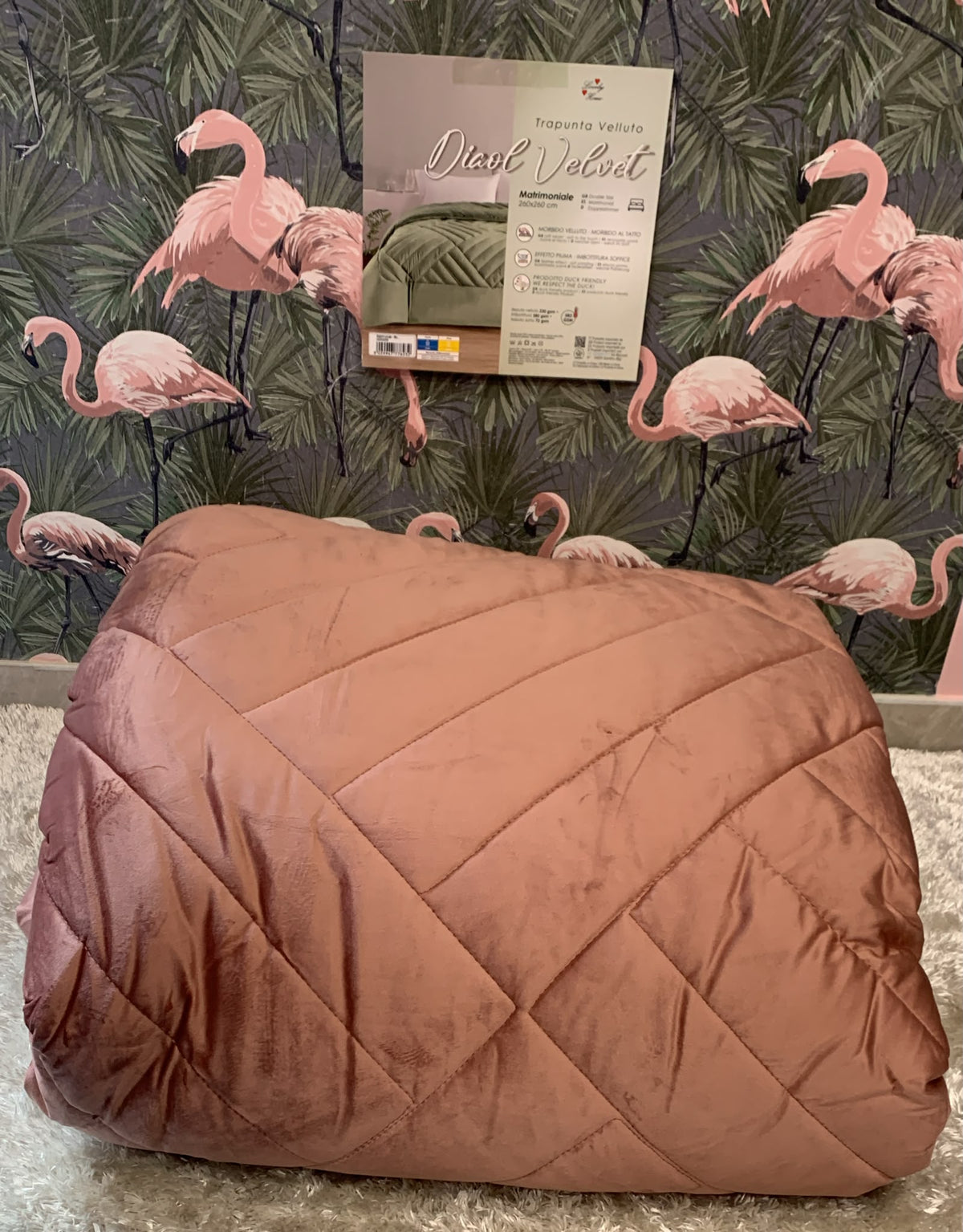trapunta matrimoniale dicol in velluto 260x260cm in morbido velluto per affrontare questo inverno