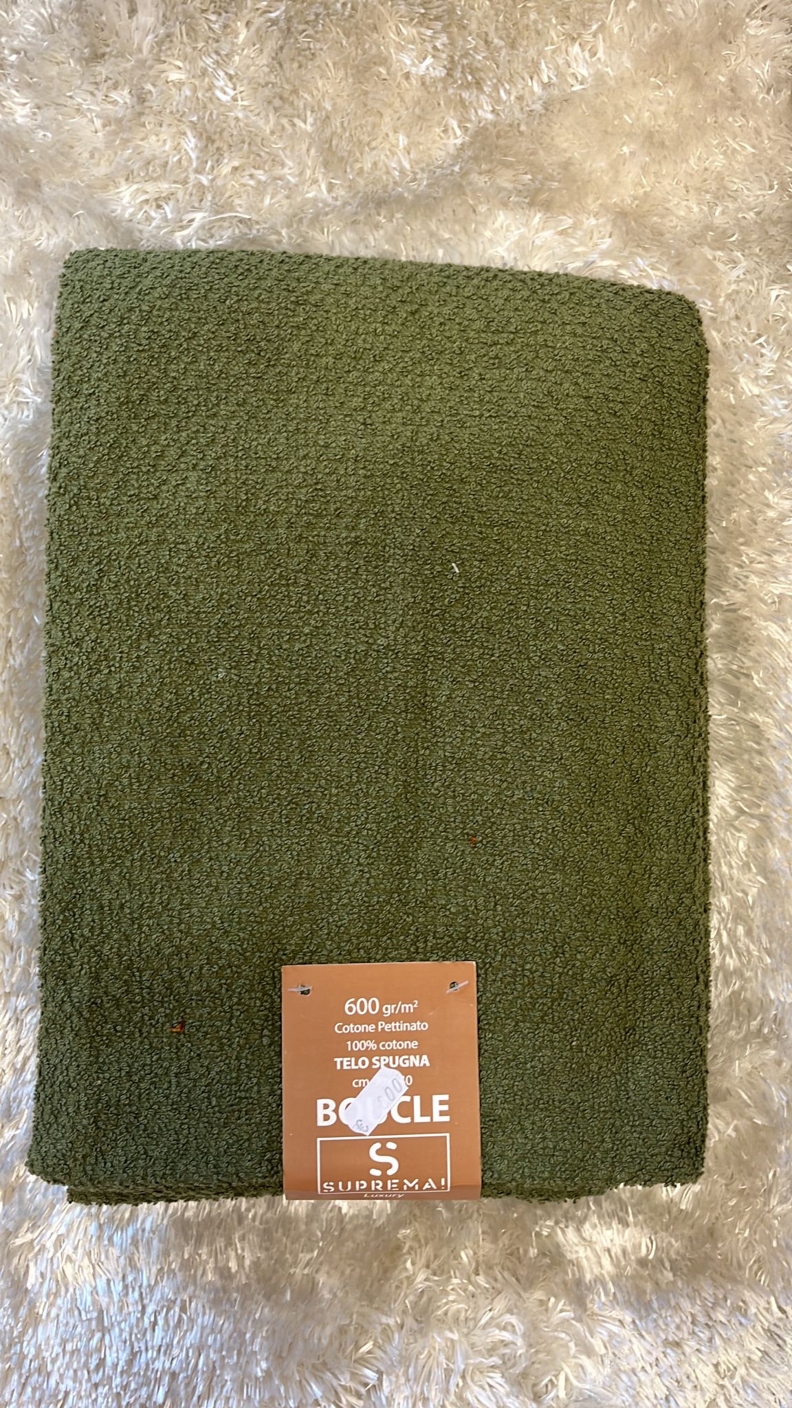 Telo doccia spugna In cotone pettinato 100% cotone 600gr 90x140