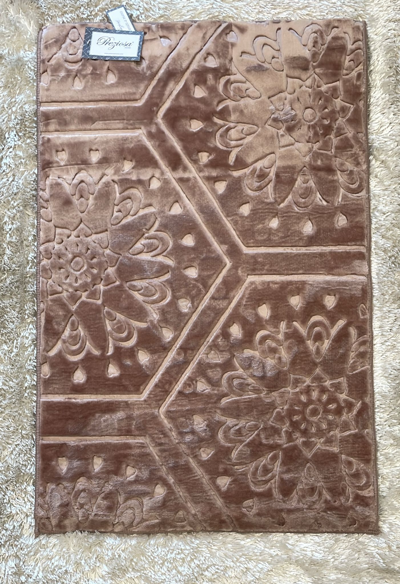 Tappeto in velluto scolpito antiscivolo misura 80x50cm