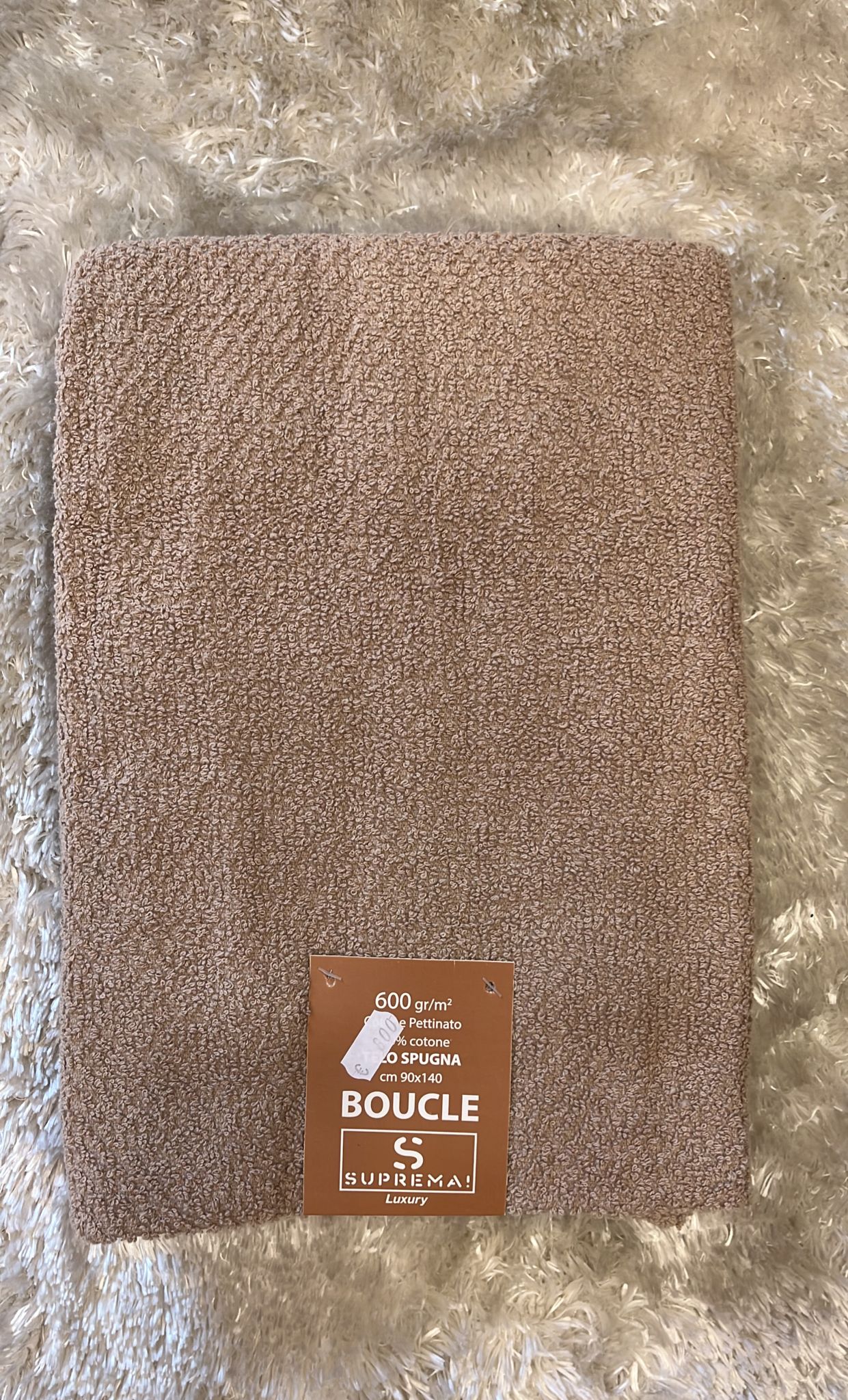 Telo doccia spugna In cotone pettinato 100% cotone 600gr 90x140