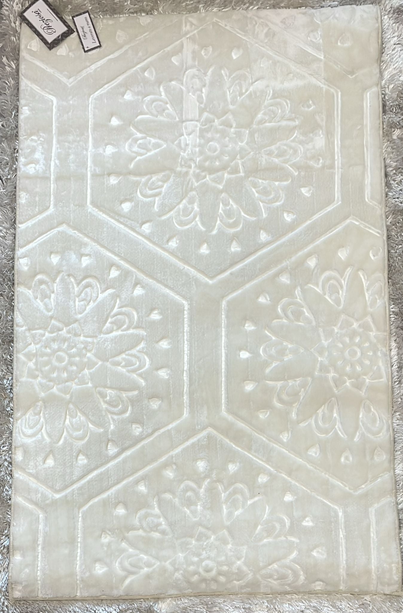 Tappeto in velluto scolpito antiscivolo misura 100x60cm
