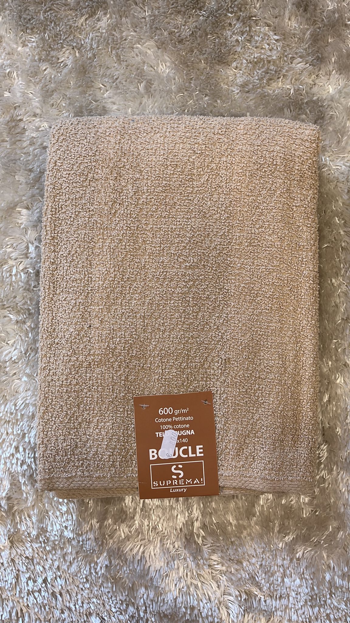 Telo doccia spugna In cotone pettinato 100% cotone 600gr 90x140