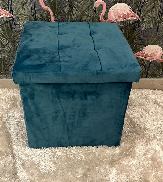 Pouf capiente, pieghevole resistente quadrato Altezza 38 Larghezza 38