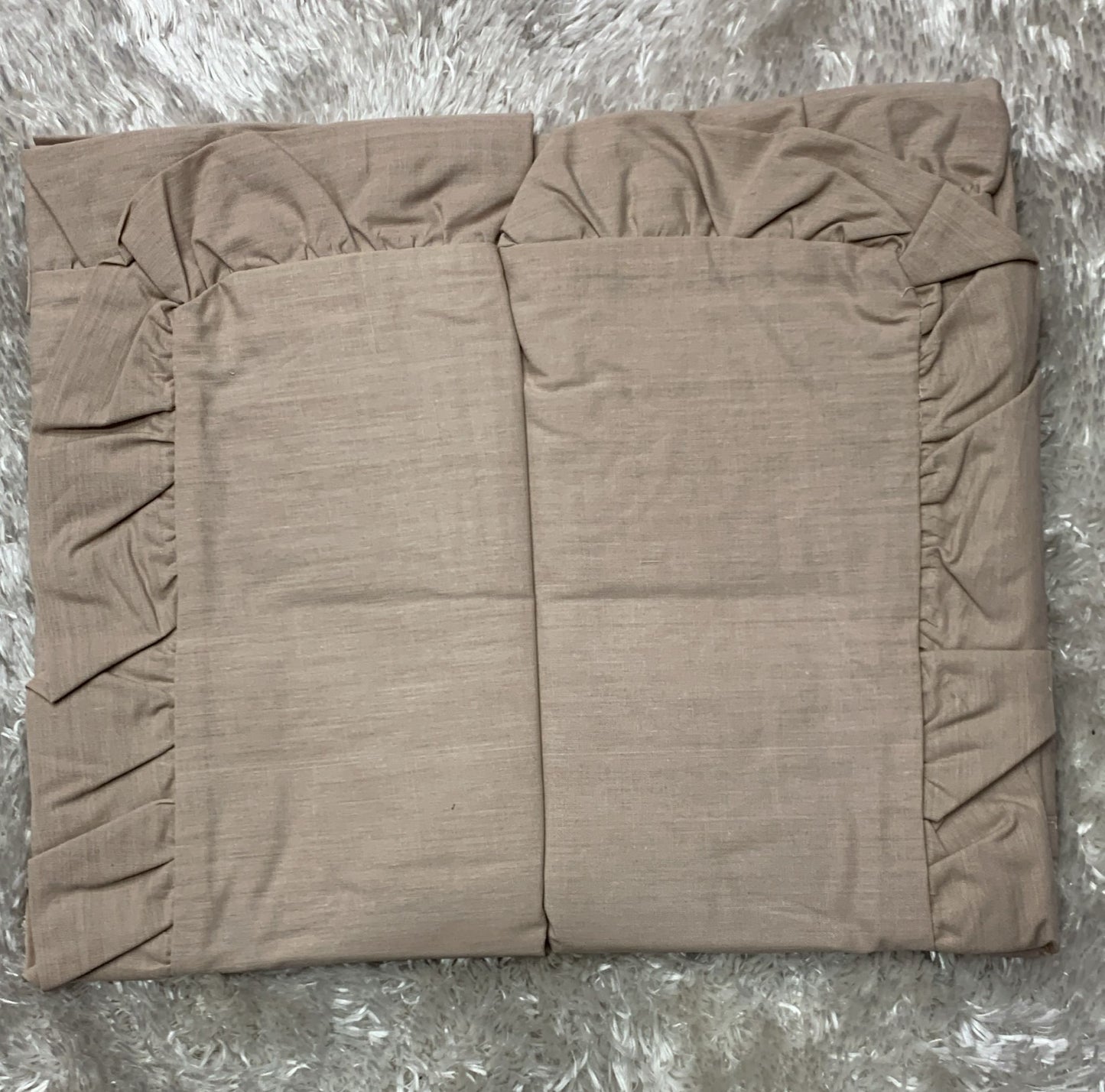 coppia di federe con volant 52x82cm in cotone