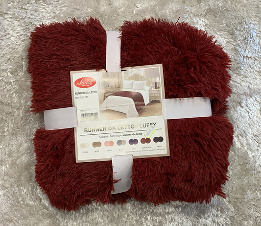 runner da letto fluffy in velluto 60x230