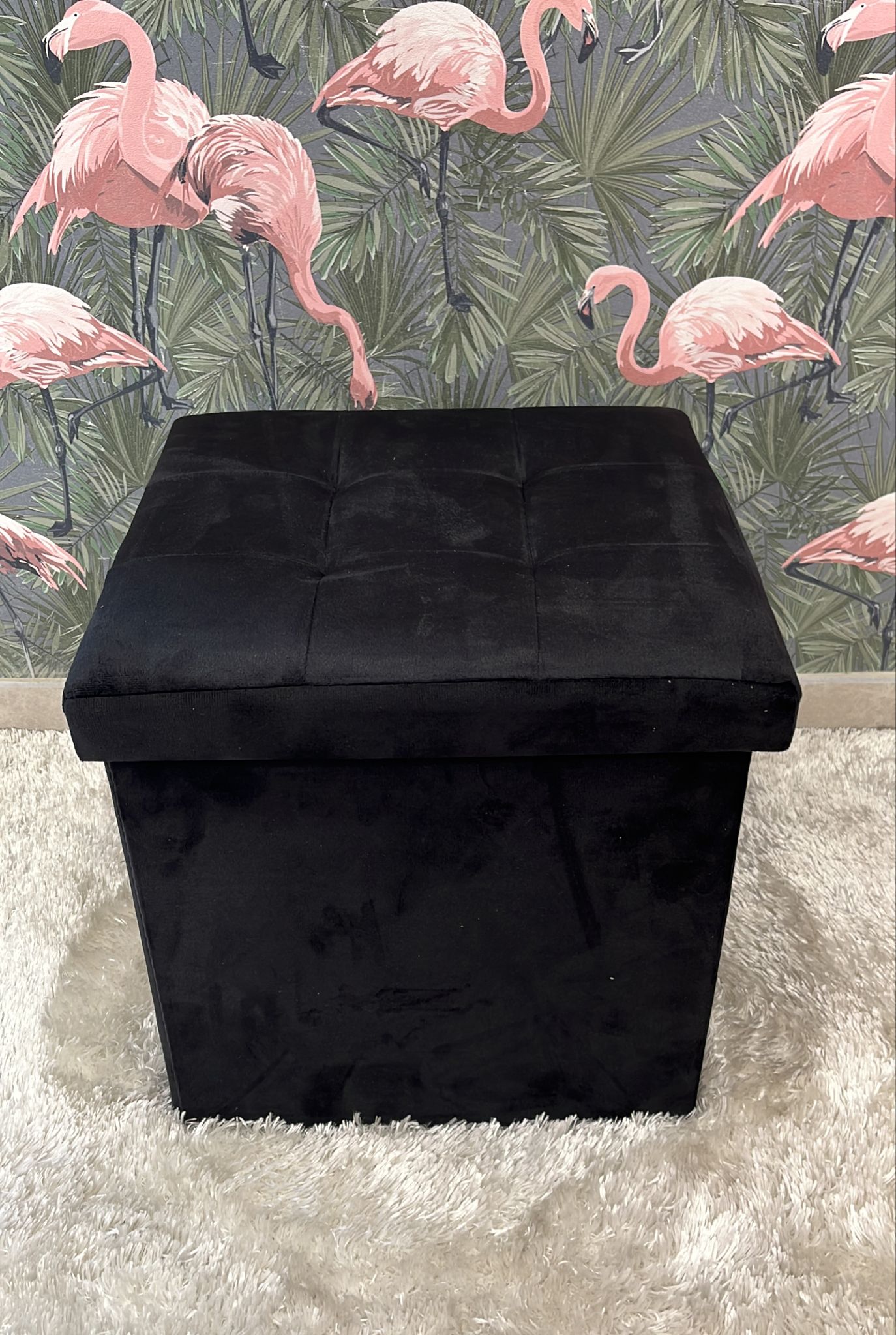 Pouf capiente, pieghevole resistente quadrato Altezza 38 Larghezza 38