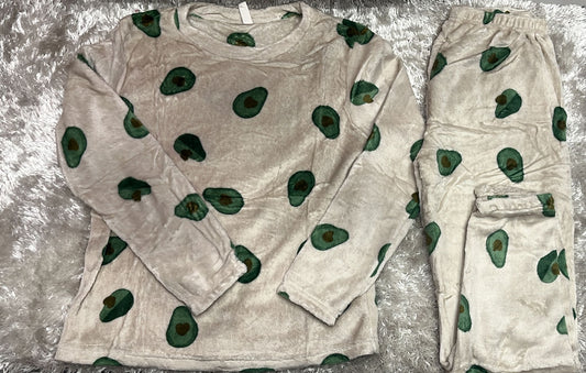 Pigiama donna in morbida ciniglia girocollo super caldo e morbido