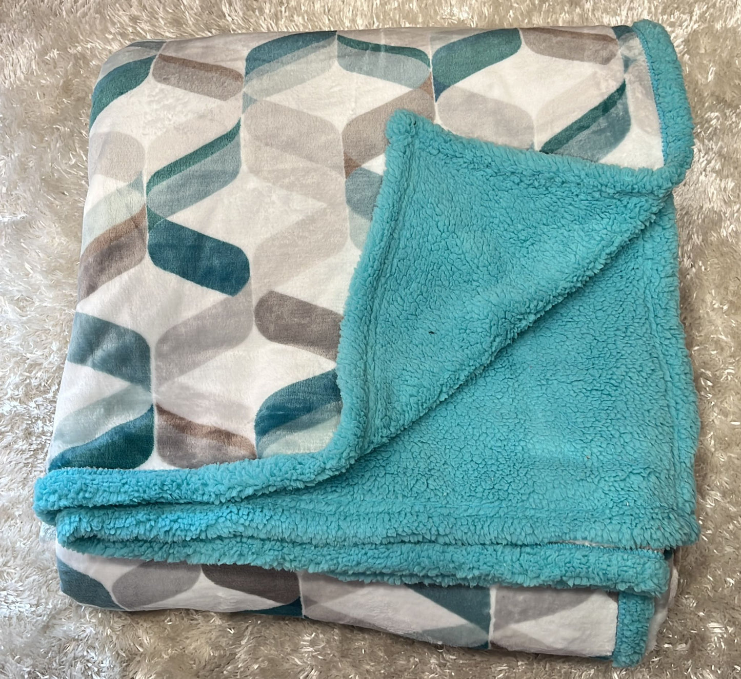 Plaid Matrimoniale con pelliccia  Super caldo e morbido  Varie fantasie 200x200