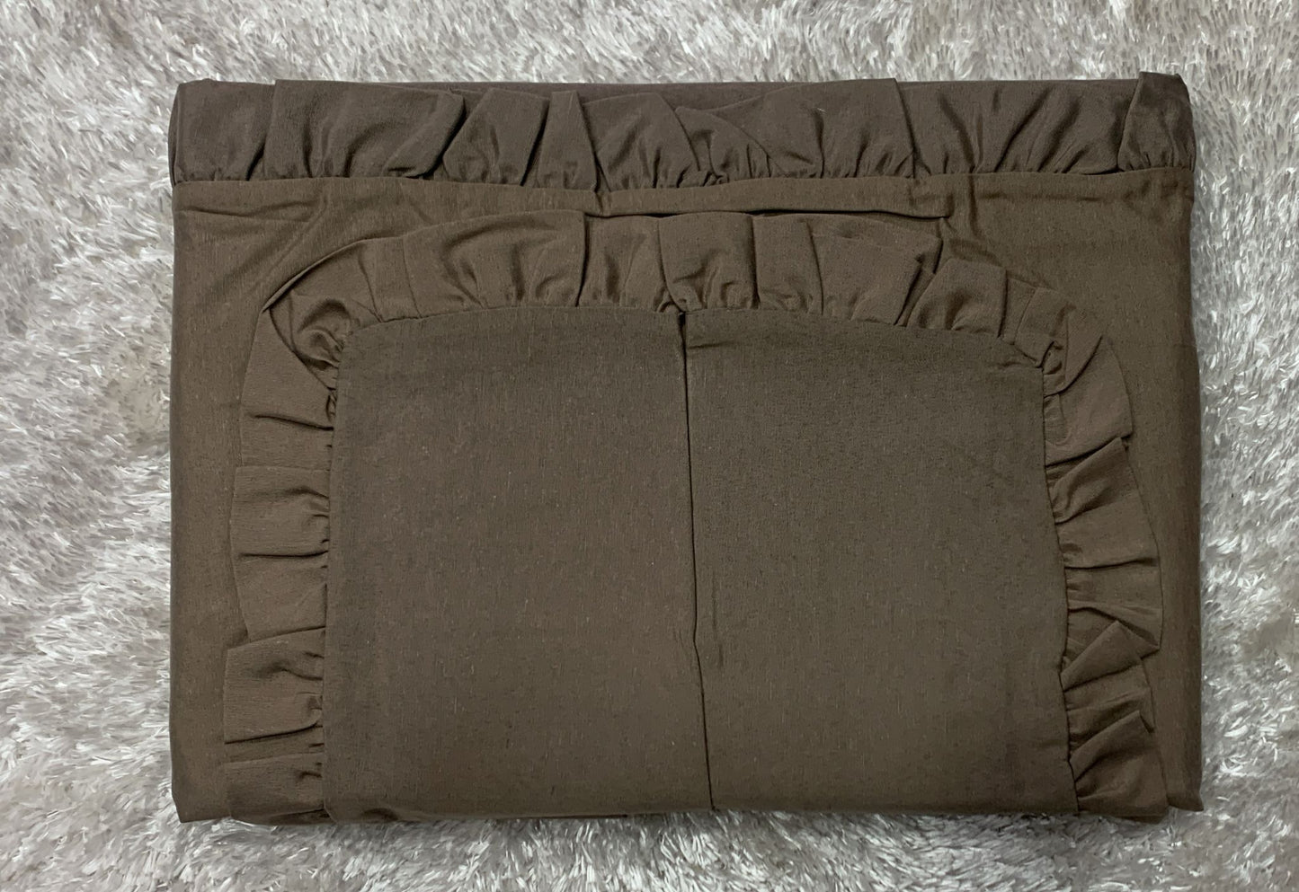 lenzuola matrimoniale con volant in policotone  lenzuolo di sopra 240x280 sotto con angoli 175x200 federe 50x80 cm