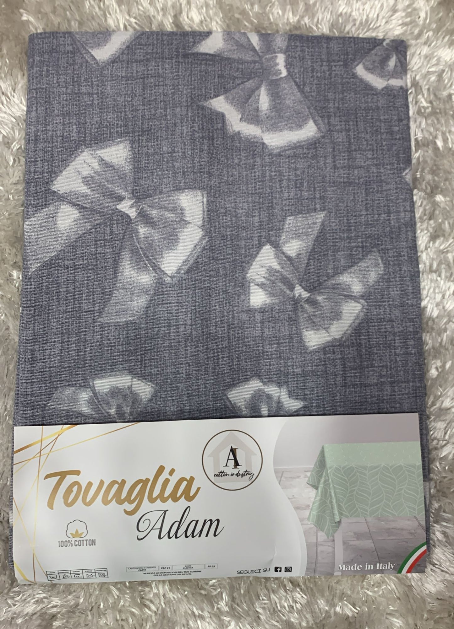 tovaglia in cotone x 6 posti disponibili in varie fantasie e colori