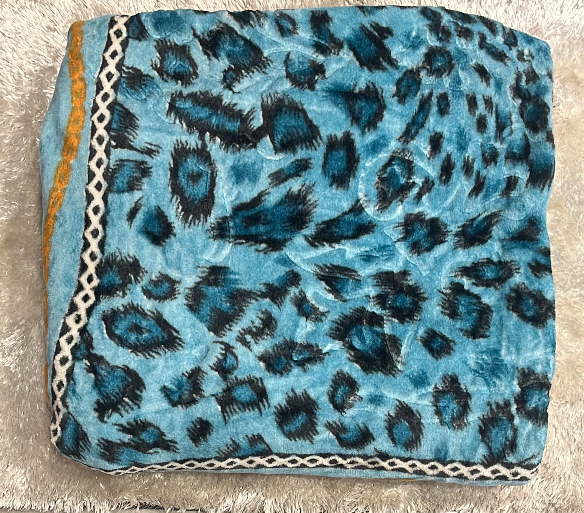 coperta spagnola  Matrimoniale 210x250cm caldo e morbido (  ispirato manta di lana )  Fantasia leopardato