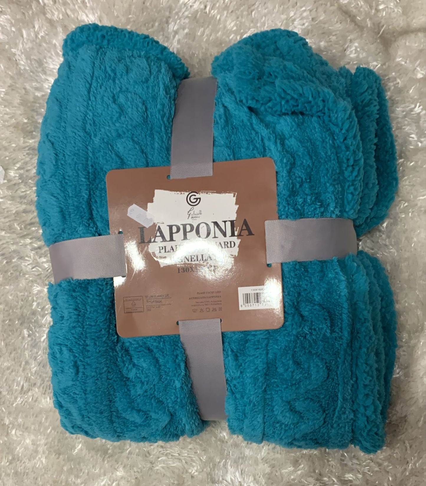 plaid LAPPONIA agnellato super soffice e caldo  130x160