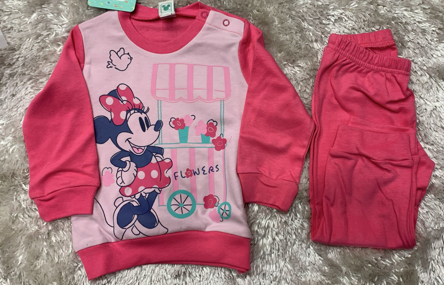 pigiama in cotone neonata fantasia minnie
