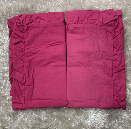 coppia di federe con volant 52x82cm in cotone