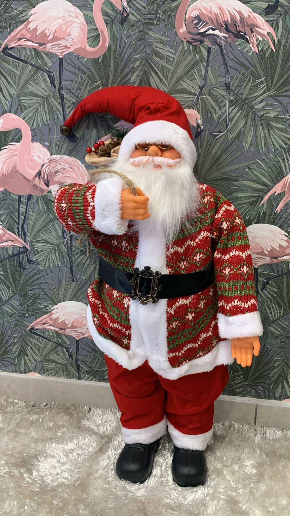 babbo natale all' impiedi 65cm