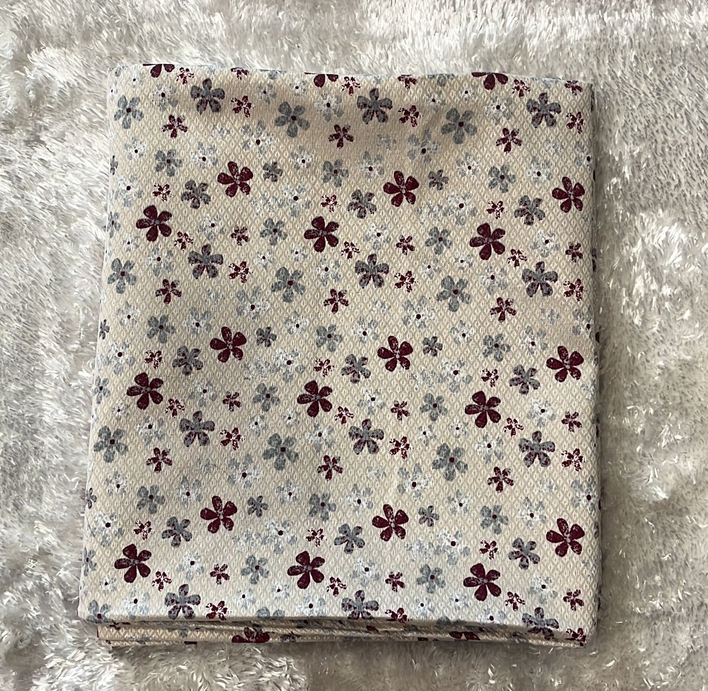 Copriletto singolo piquet in tessuto  poliestere  Fantasia fiori 160x250cm