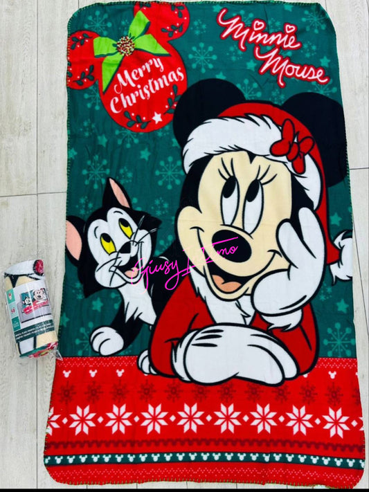 Plaid Minnie Natalizio mis 100x140 Simpatico e super caldo Ottima idea regalo