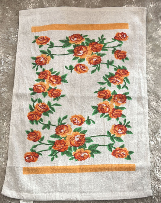 Asciugamano spugna ospite  60x40 Fantasie rose