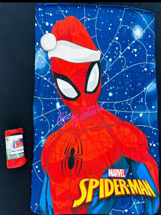 Plaid Spiderman Natalizio mis 100x140 Simpatico e super caldo Ottima idea regalo