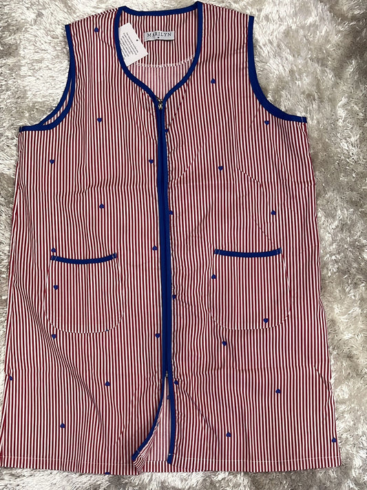 Camice con zip da casa donna in cotone spalla larga e tasche . Disponibile in varie fantasie
