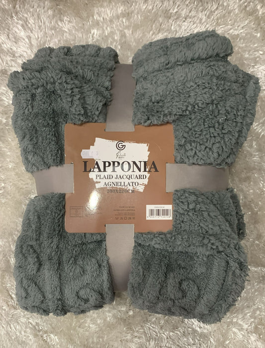 plaid LAPPONIA agnellato super soffice e caldo  200x220