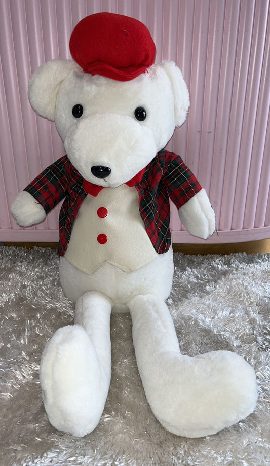 Teddy seduto in rosso boy  Misura 25x15x65cm