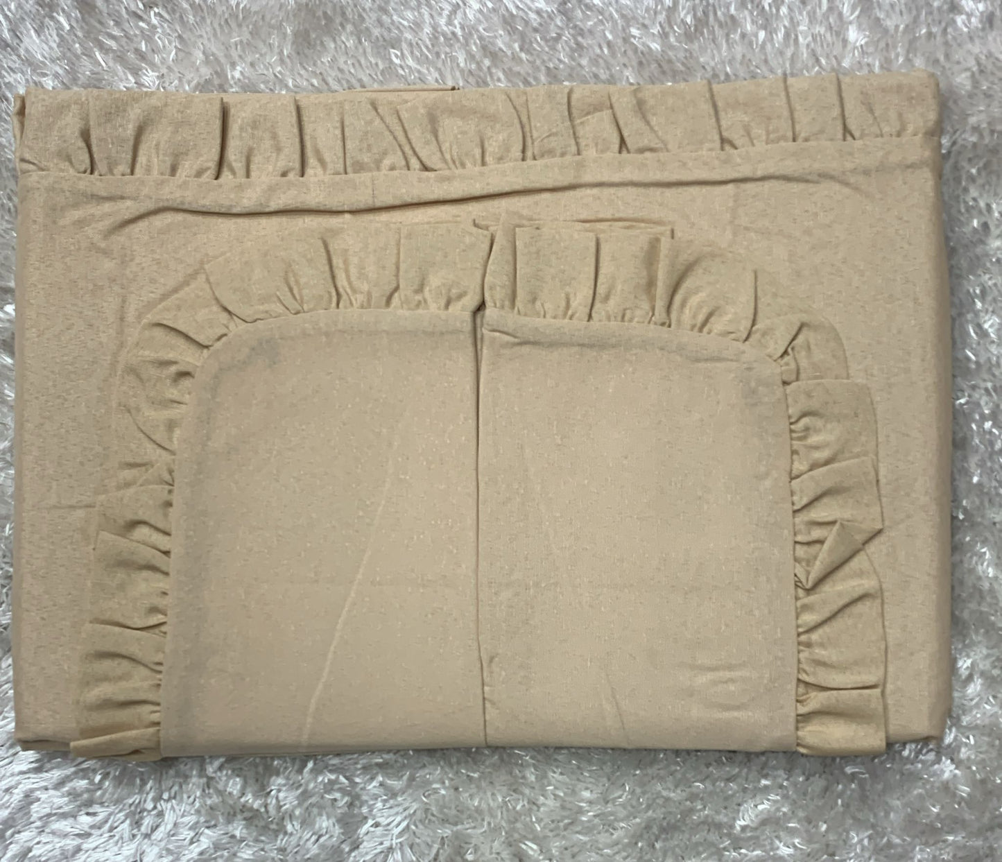 lenzuola matrimoniale con volant in policotone  lenzuolo di sopra 240x280 sotto con angoli 175x200 federe 50x80 cm