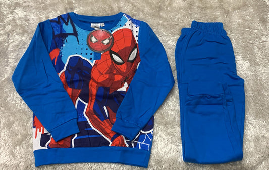 pigiama caldo cotone bimbo  fantasia spider man