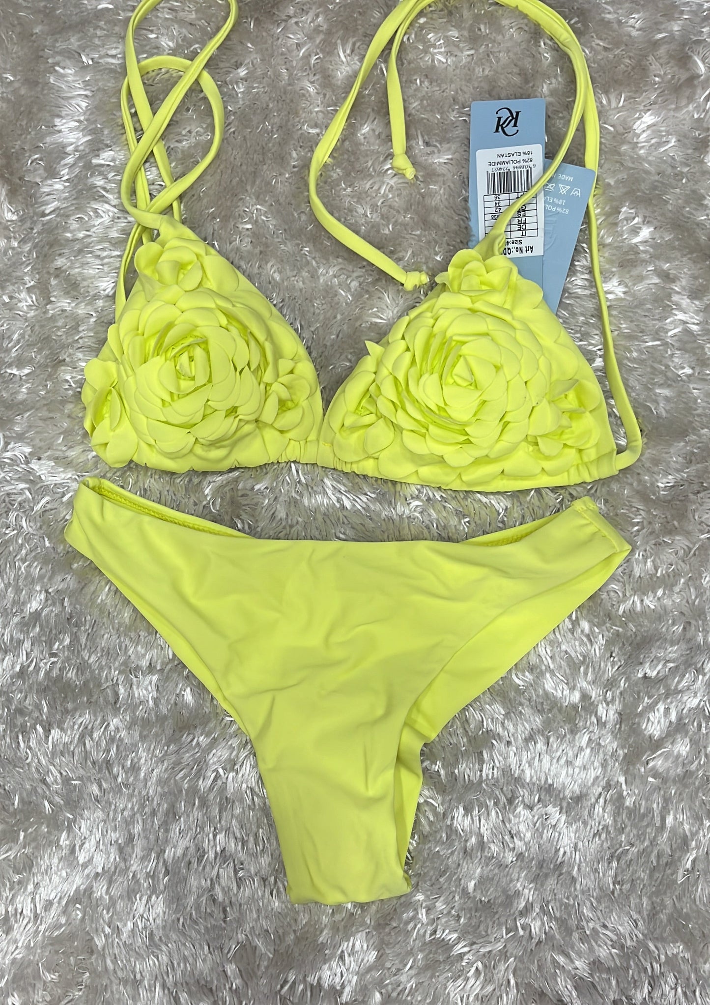 Costume triangolino con coppetta  E brasiliano regolabile