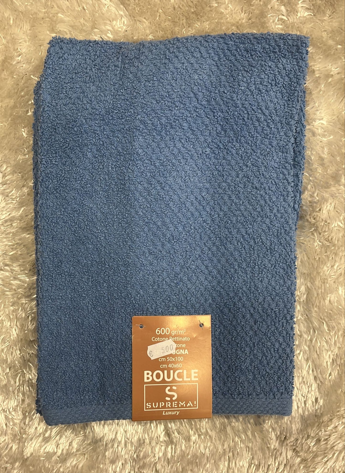 Set spugna 1+ 1 viso è ospite boucle  50x100cm 40x60cm