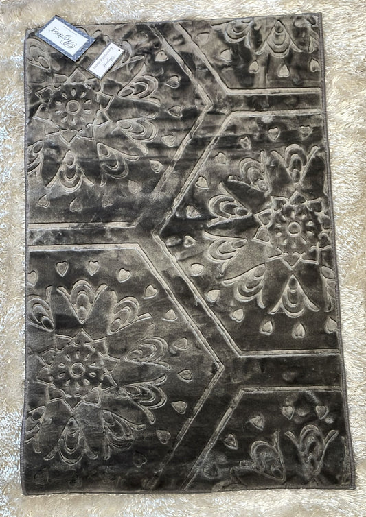 Tappeto in velluto scolpito antiscivolo misura 80x50cm