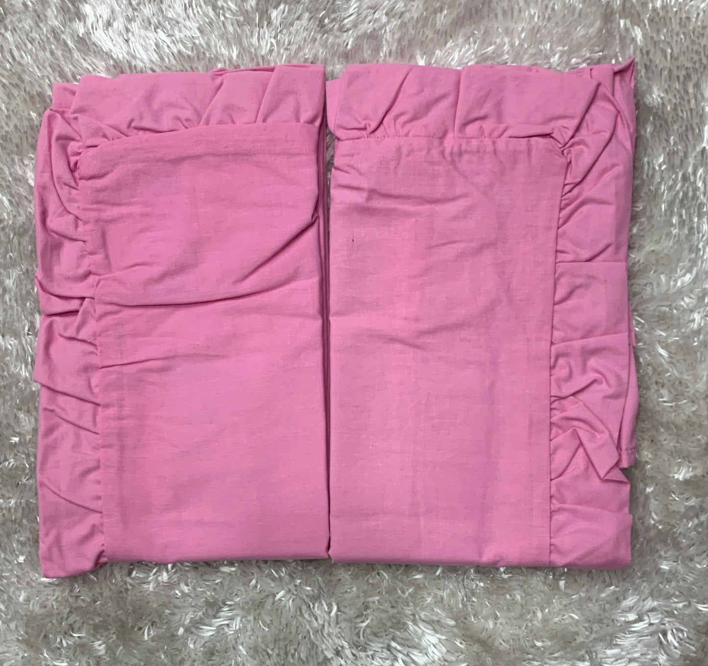coppia di federe con volant 52x82cm in cotone