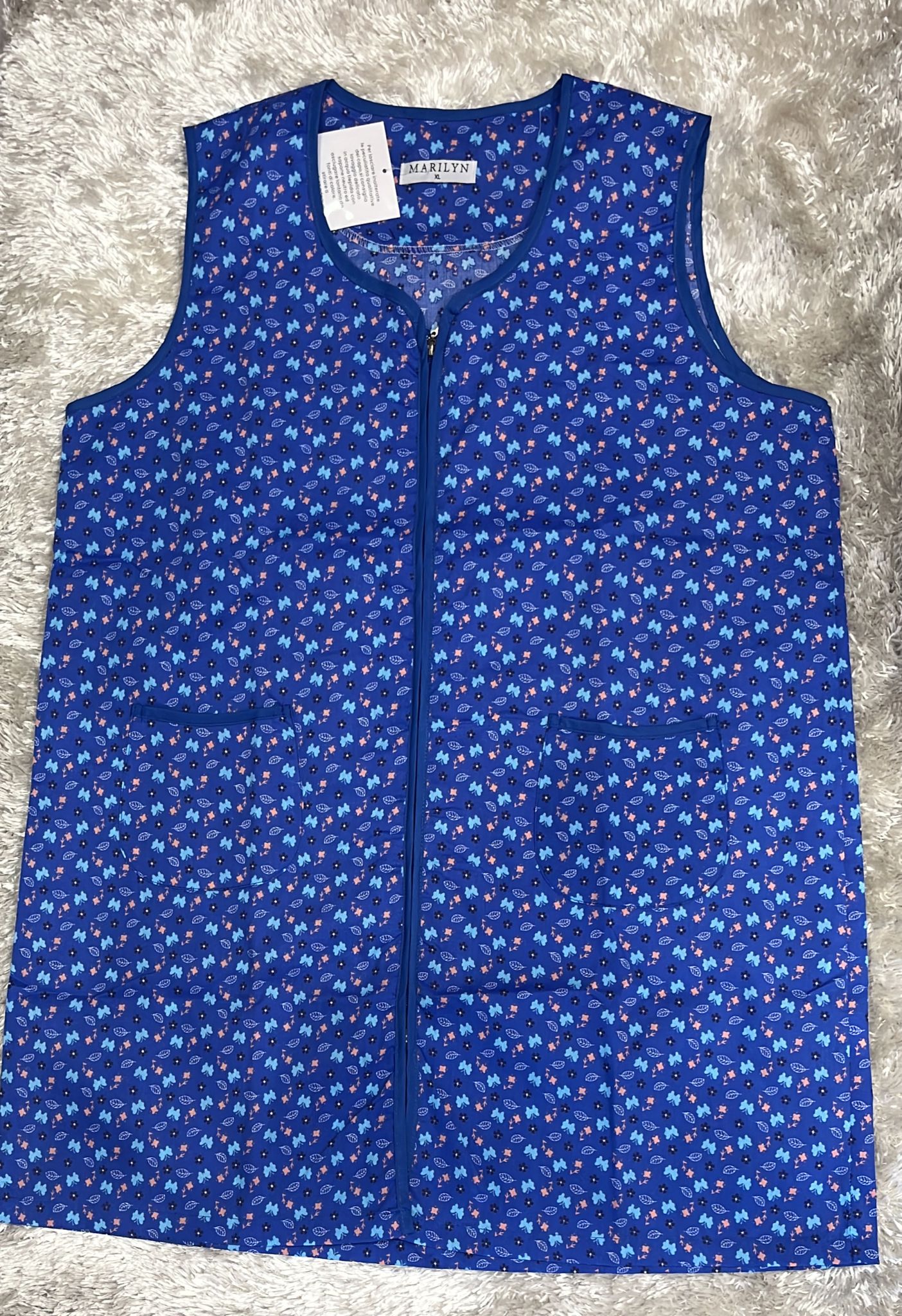 Camice con zip da casa donna in cotone spalla larga e tasche . Disponibile in varie fantasie