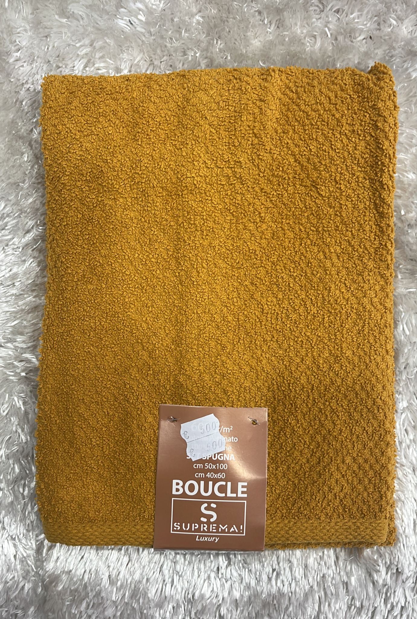 Set spugna 1+ 1 viso è ospite boucle  50x100cm 40x60cm
