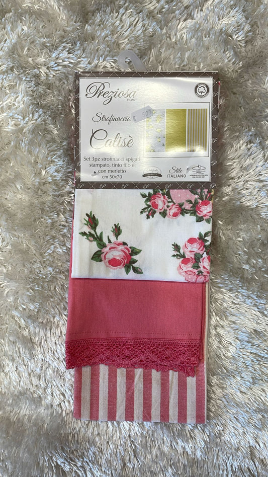 Set 3 strofinacci in cotone  50x70cm