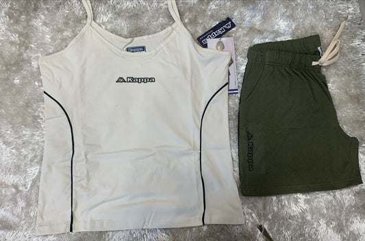 pigiama donna bretellina e pantaloncini 100% cotone